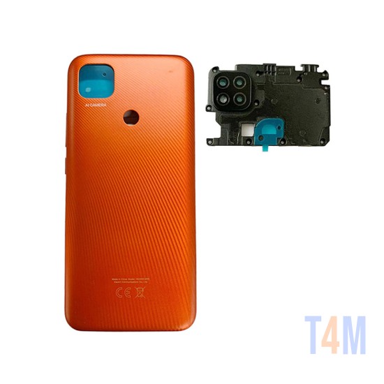 Tampa Traseira+Lente da Câmera Xiaomi Redmi 9C Laranja